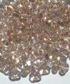 25 grams of 3x7mm Gold Lined Crystal Farfalle Seed Beads